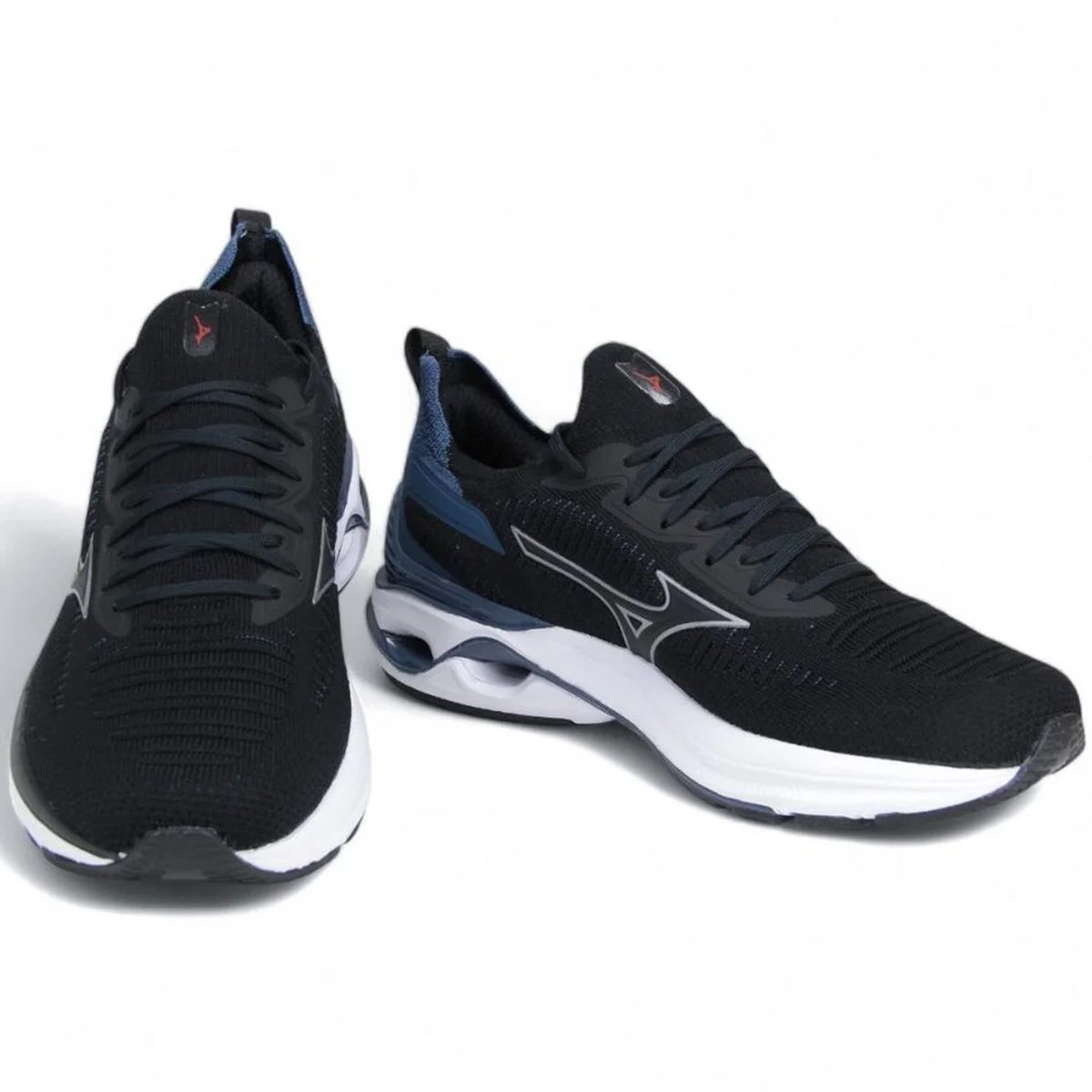 Tenis Mizuno Wave Mirai 7 Masculino Preto Preto/Petróleo 5