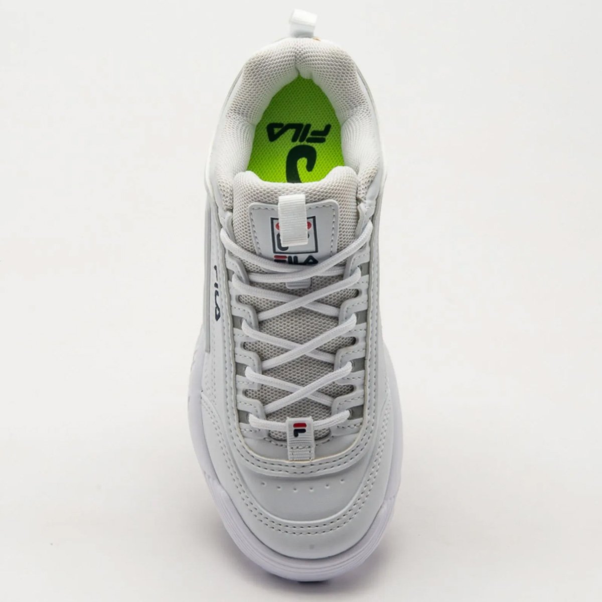 Tenis Fila Disruptor Infantil Branco Branco/Marinho/Vermelho 3