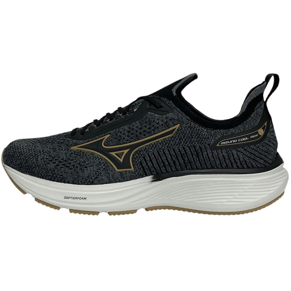 Tenis Mizuno Cool Ride 3 Masculino Preto Preto/Mescla 2