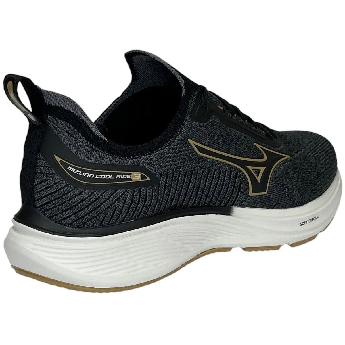 Tenis Mizuno Cool Ride 3 Masculino Preto Preto/Mescla 5