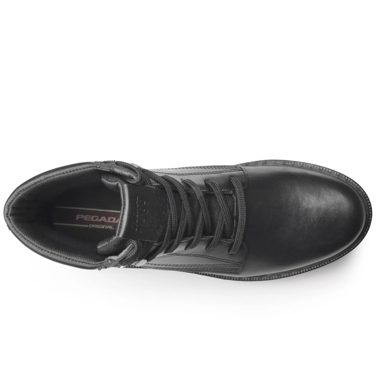 Bota Coturno Pegada Cano Medio Masculino Preto Preto 3