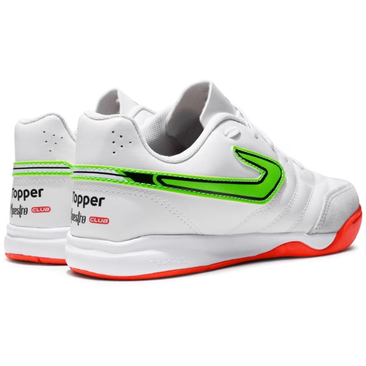 Chuteira Futsal Maestro Club V Infantil Branco Branco 5