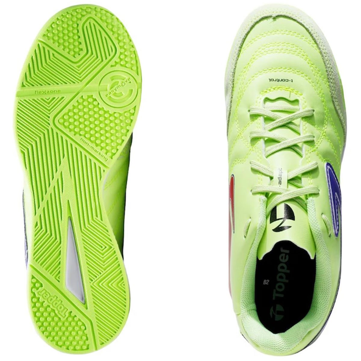 Chuteira Futsal Topper Maestro Club V Infantil Verde Verde 5