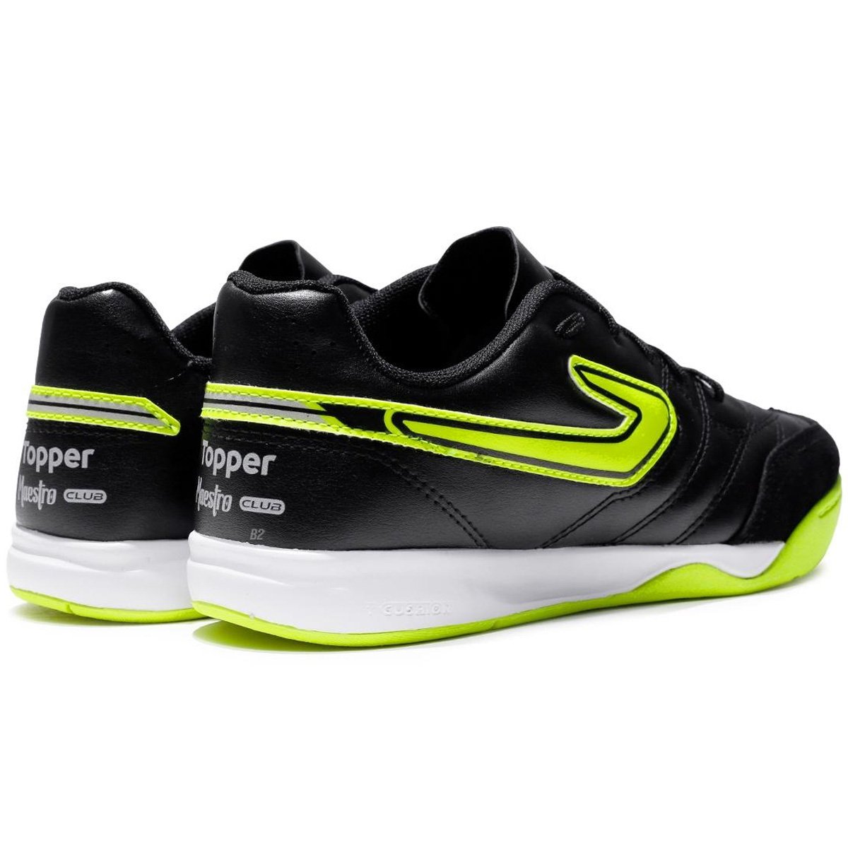 Chuteira Futsal Topper Maestro Club V Infantil Preto Preto 4