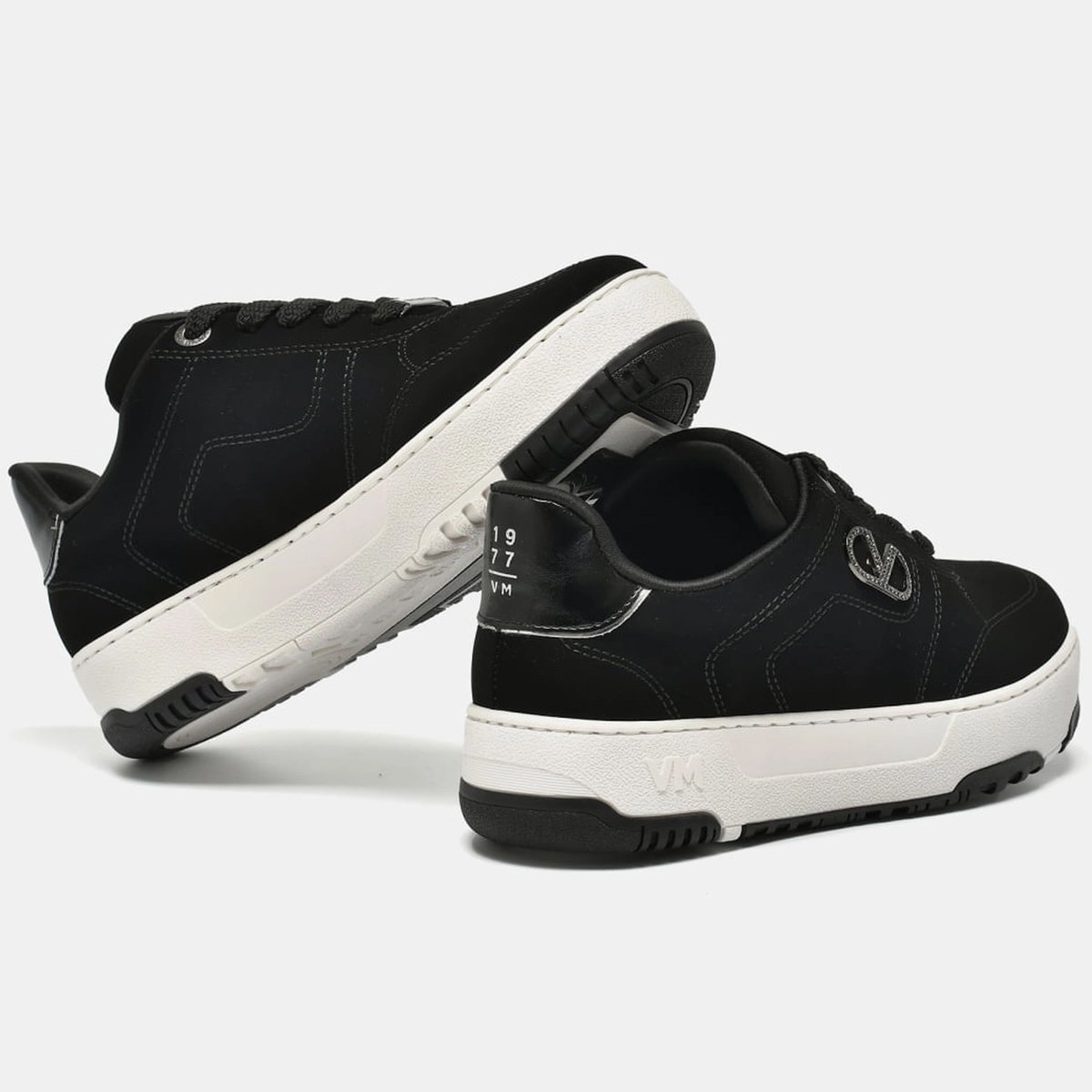 Tenis Via Marte 287-001 Feminino Preto Preto 3