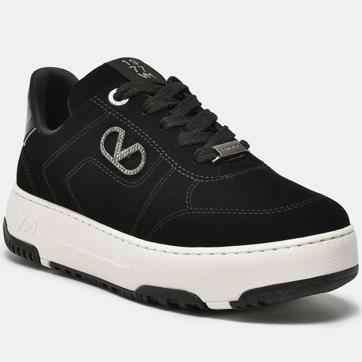 Tenis Via Marte 287-001 Feminino Preto Preto 2