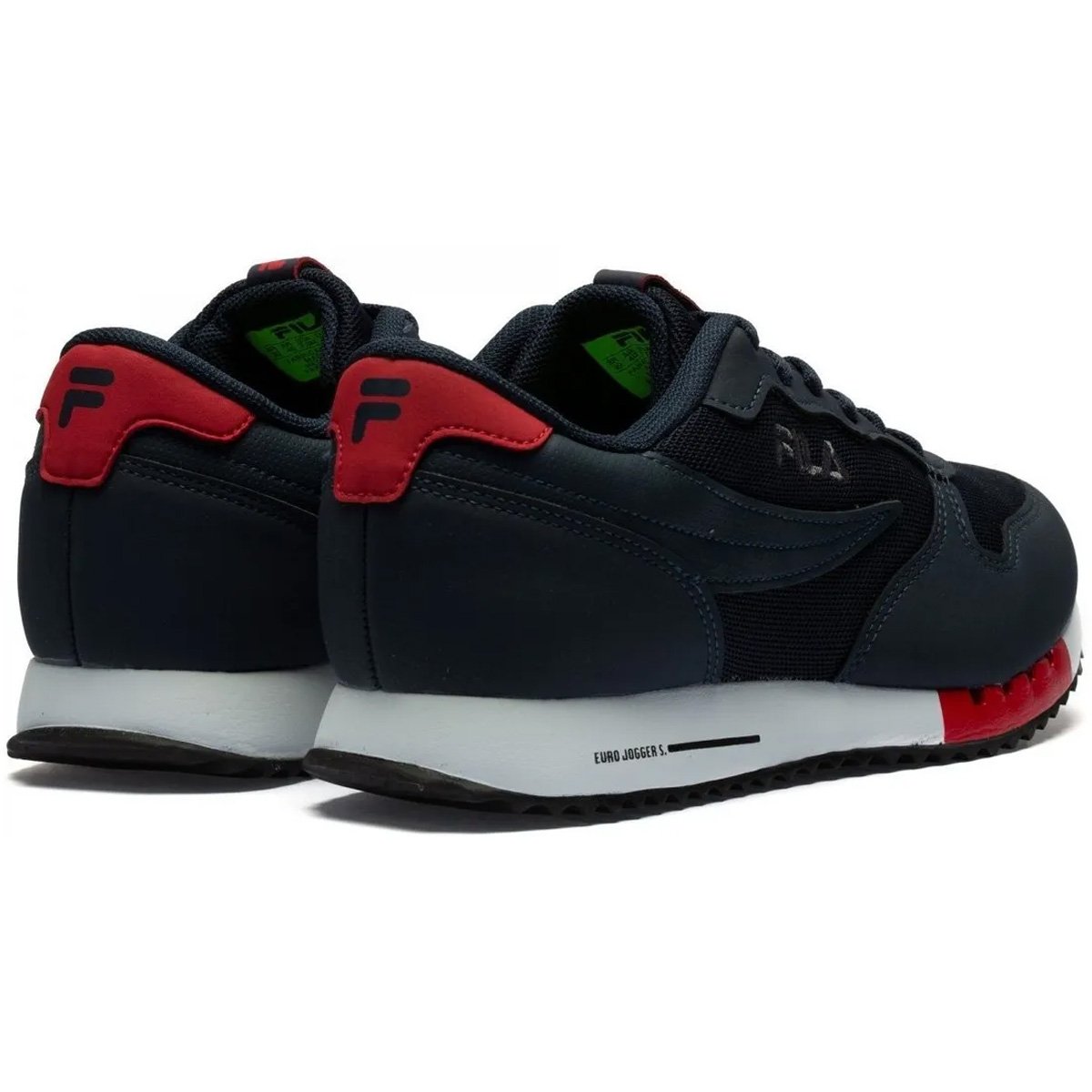 Tenis Fila Euro Jogger Sport Masculino Preto Preto 7