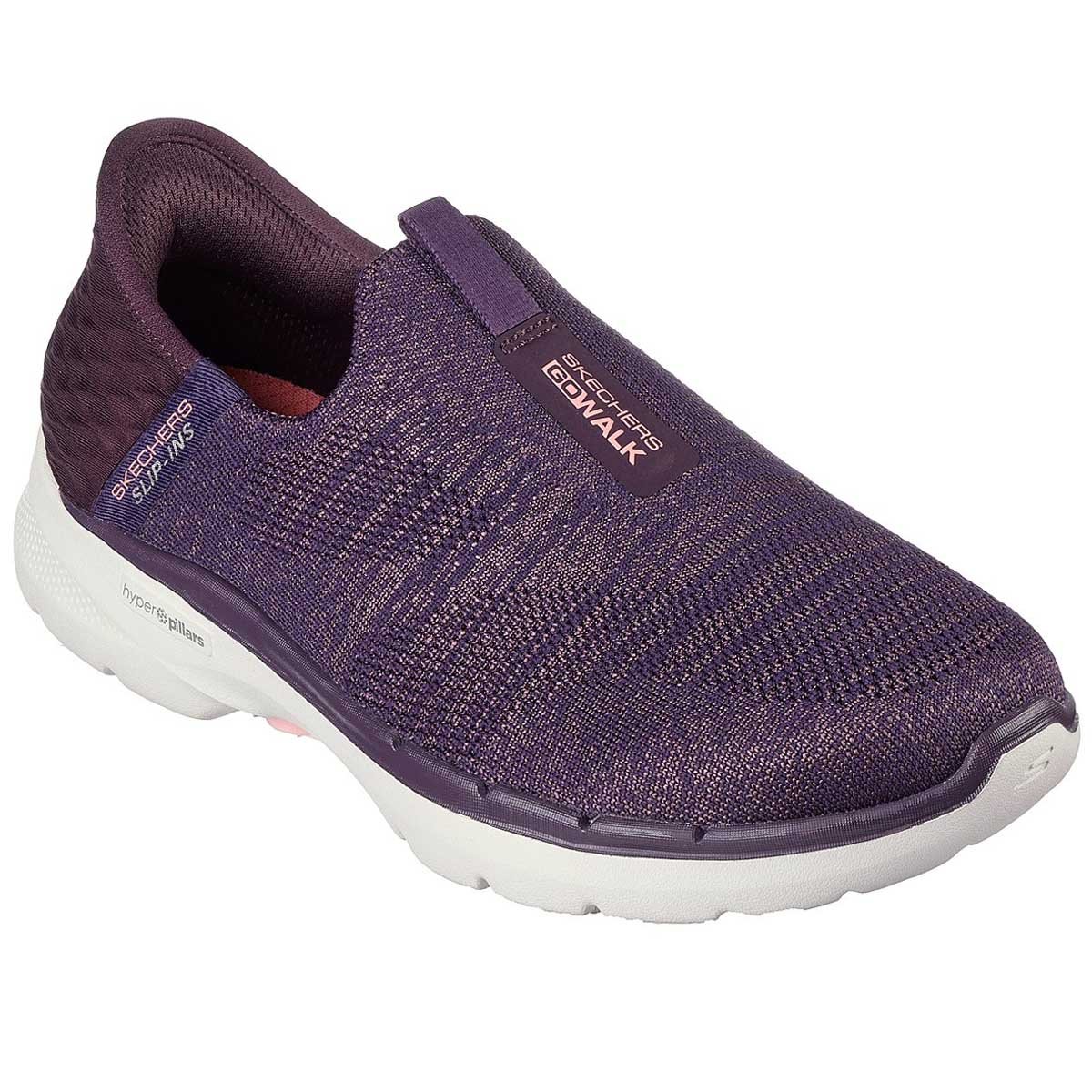 Tenis Skechers Go Walk 6 Fabulous View Feminino Uva Roxo 5