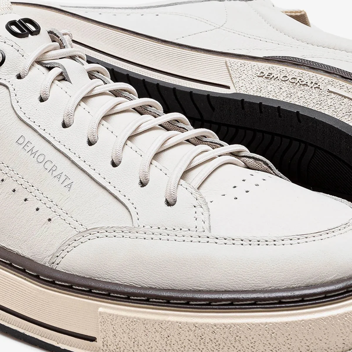 Sapatenis Democrata Denim Foster Masculino Off White Off White 3