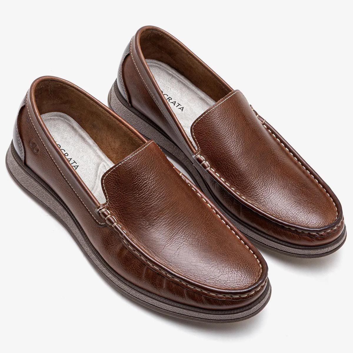 Mocassim Democrata Nash Masculino Conhaque Marrom 2