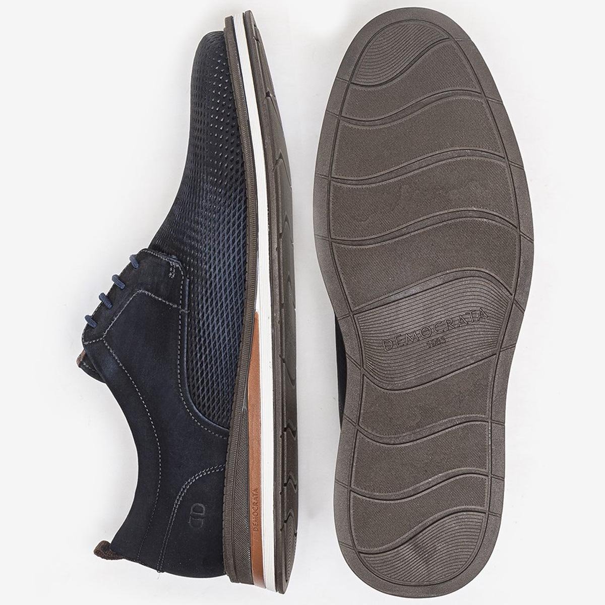 Sapato Democrata Metropolitan Type Masculino Navy Azul 3