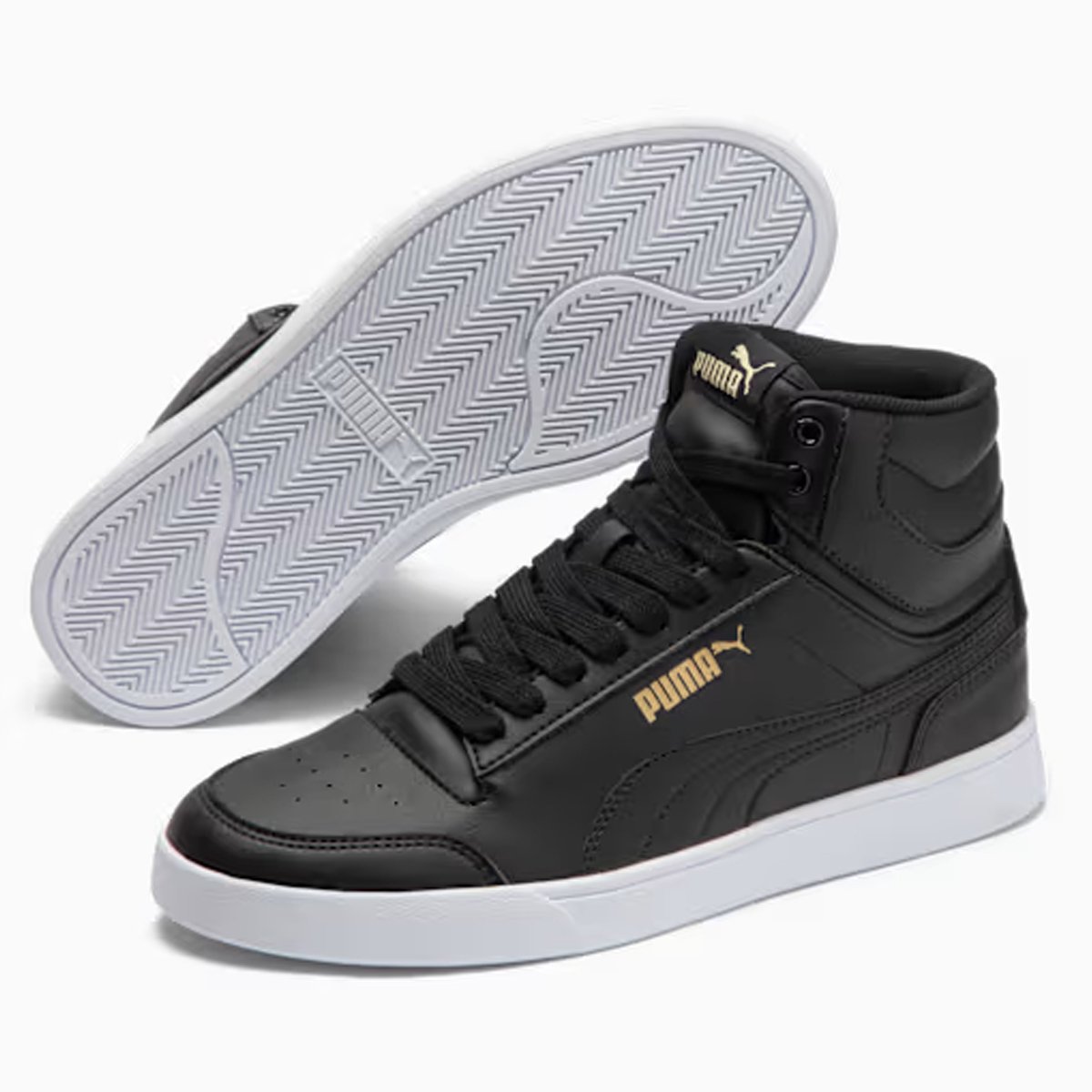 Tenis Cano Medio Puma Shuffle Mid Feminino Preto Preto 3