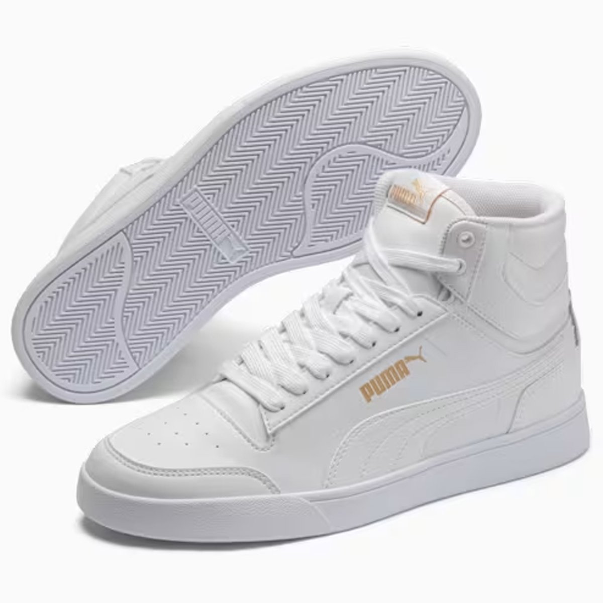 Tenis Cano Medio Puma Shuffle Mid Feminino Branco Branco 3