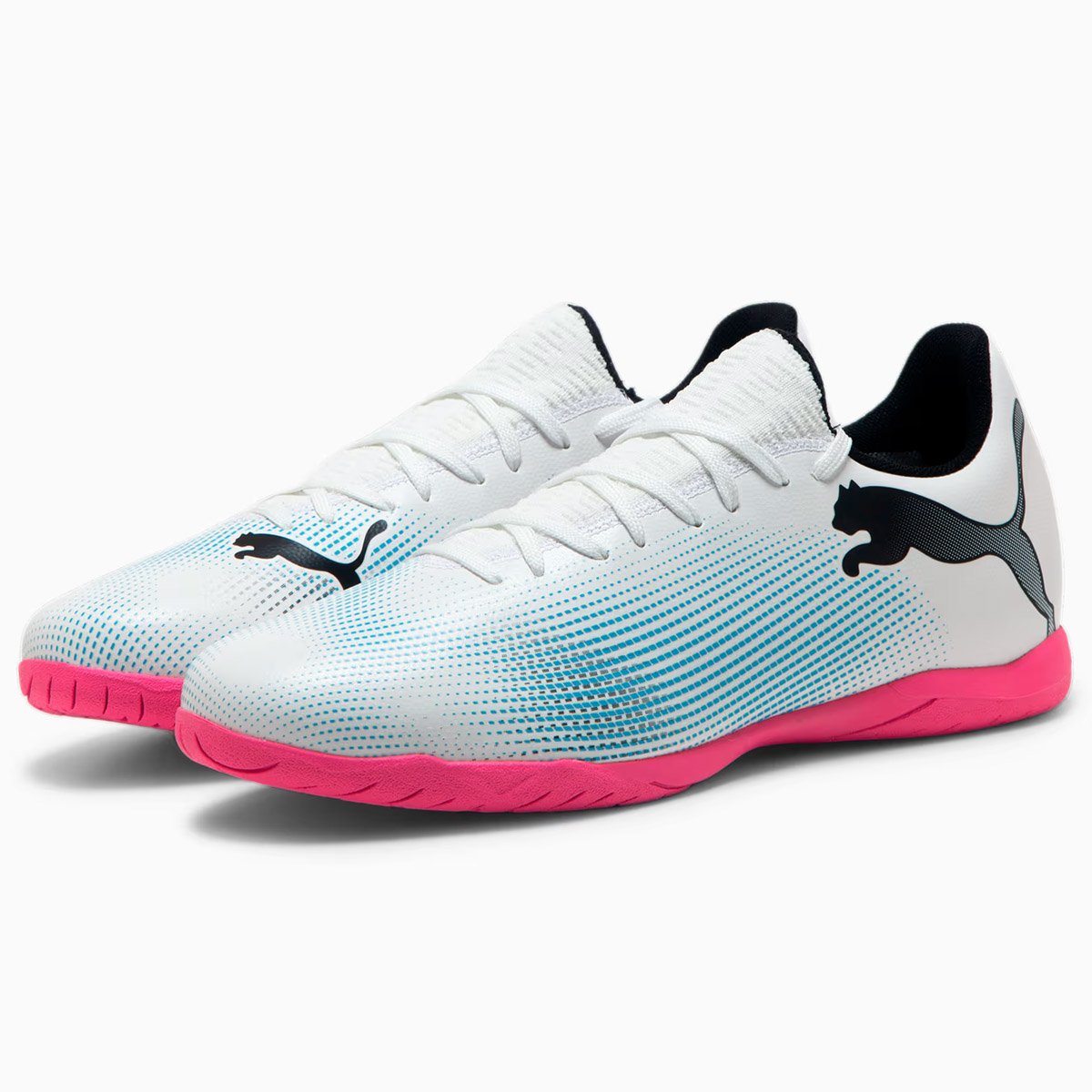 Tenis Futsal Puma Future 7 Play unissex Branco Branco 2