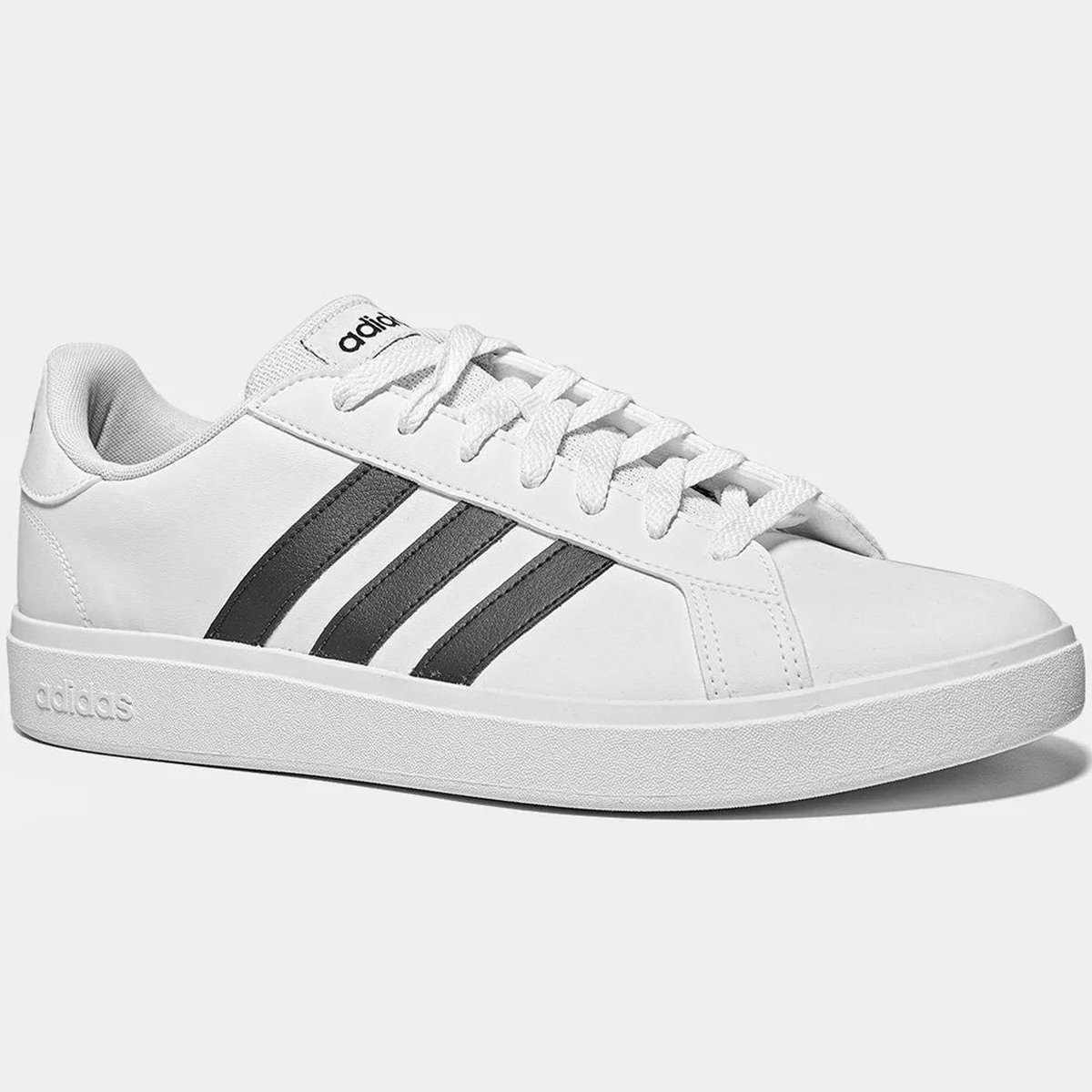 Tenis Adidas Grand Court Base 2.0 Masculino Branco Branco 2