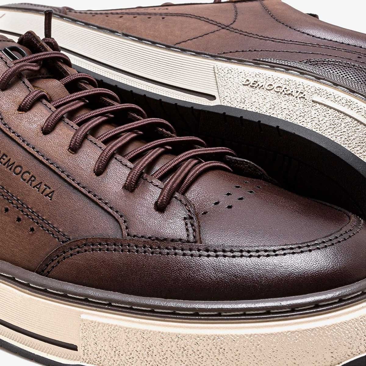 Sapatenis Democrata Foster Masculino Tabaco Marrom 3