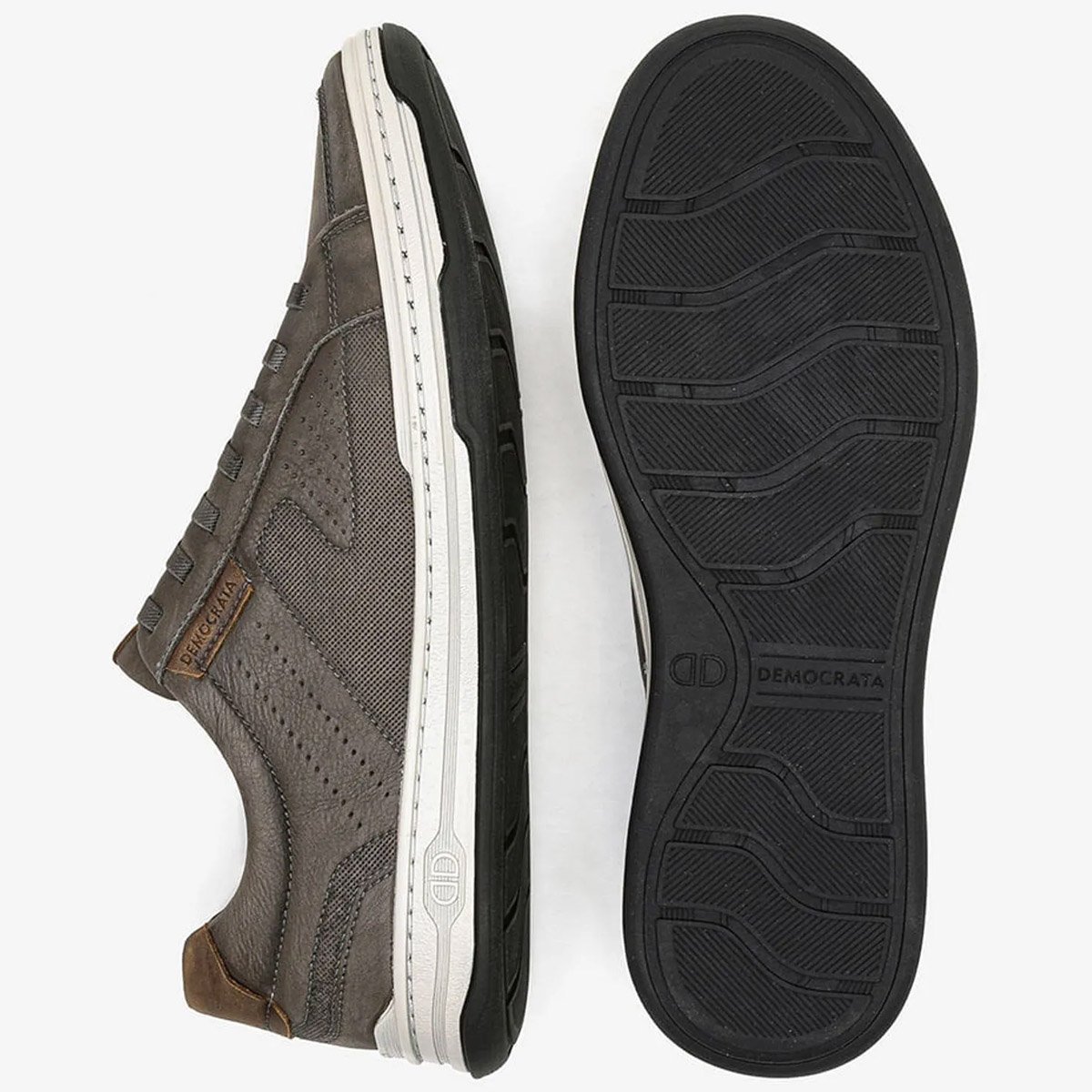 Sapatenis Democrata Denim Jay Masculino Smoke Cinza 4