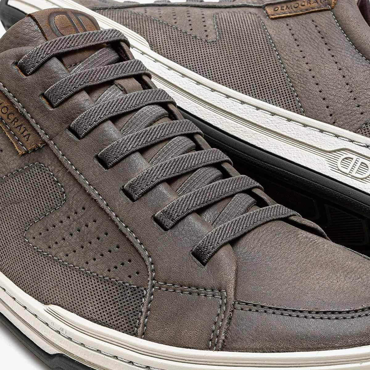 Sapatenis Democrata Denim Jay Masculino Smoke Cinza 3