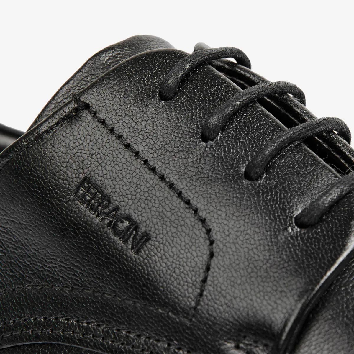 Sapato Social Ferracini Liverpool Masculino Preto Preto 4