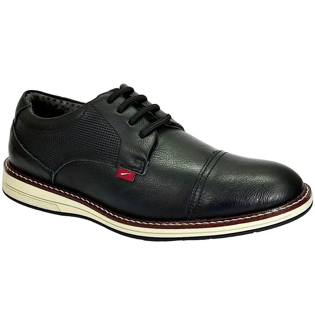 Sapato Casual Ferracini Kingston Masculino Preto Preto 3