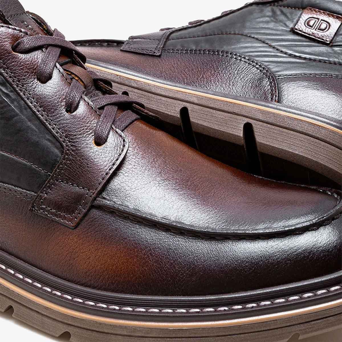 Bota Democrata Jeff Masculino Mogno Marrom 3