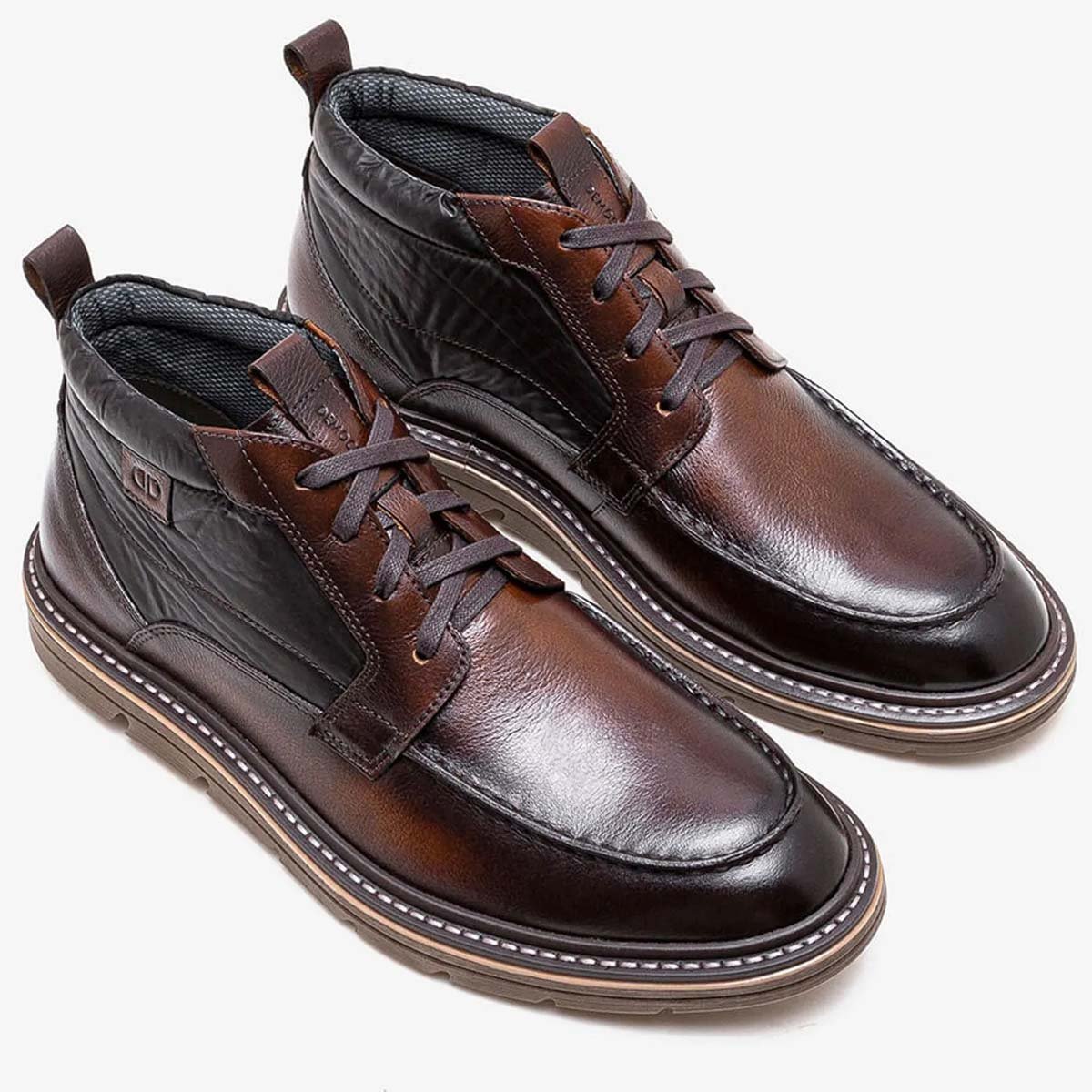 Bota Democrata Jeff Masculino Mogno Marrom 2