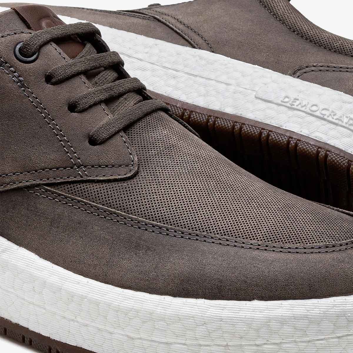 Sapatenis Democrata Drake Pulse Masculino Smoke Cinza 3