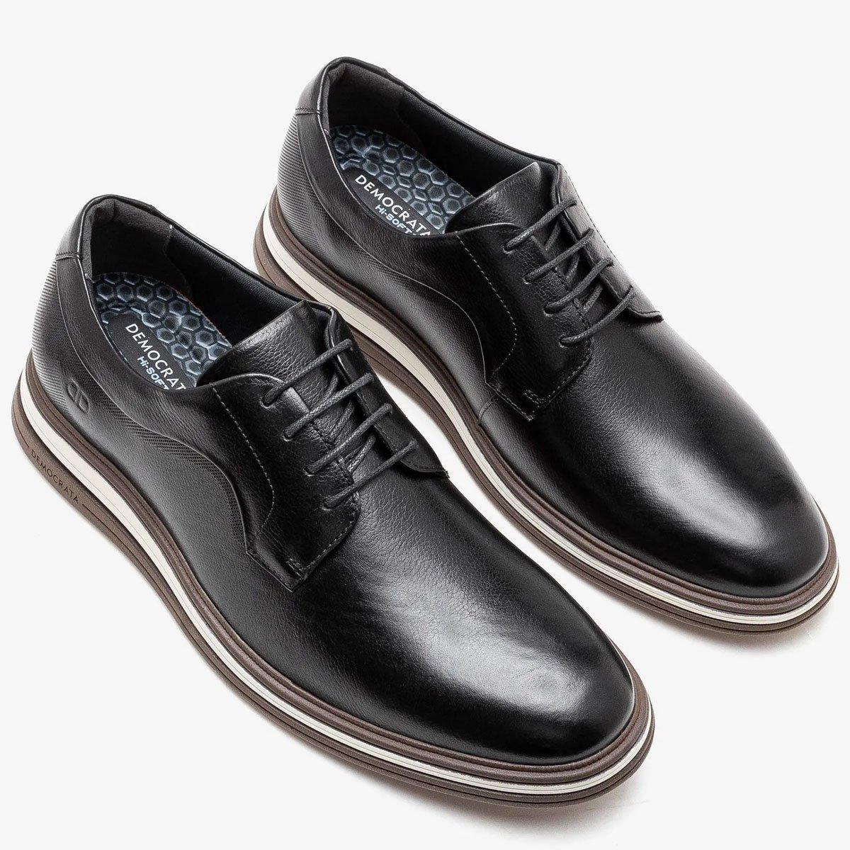 Sapato Democrata Dune Hi-Soft 32 Masculino Preto Preto 2