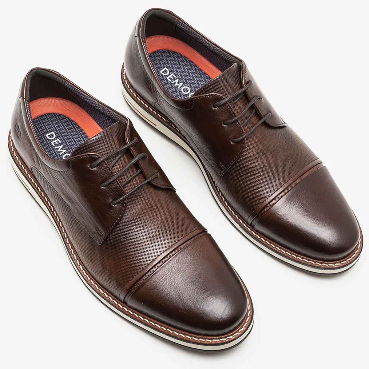 Sapato Social Democrata Metropolitan Oliver Masculino Mogno Marrom 2