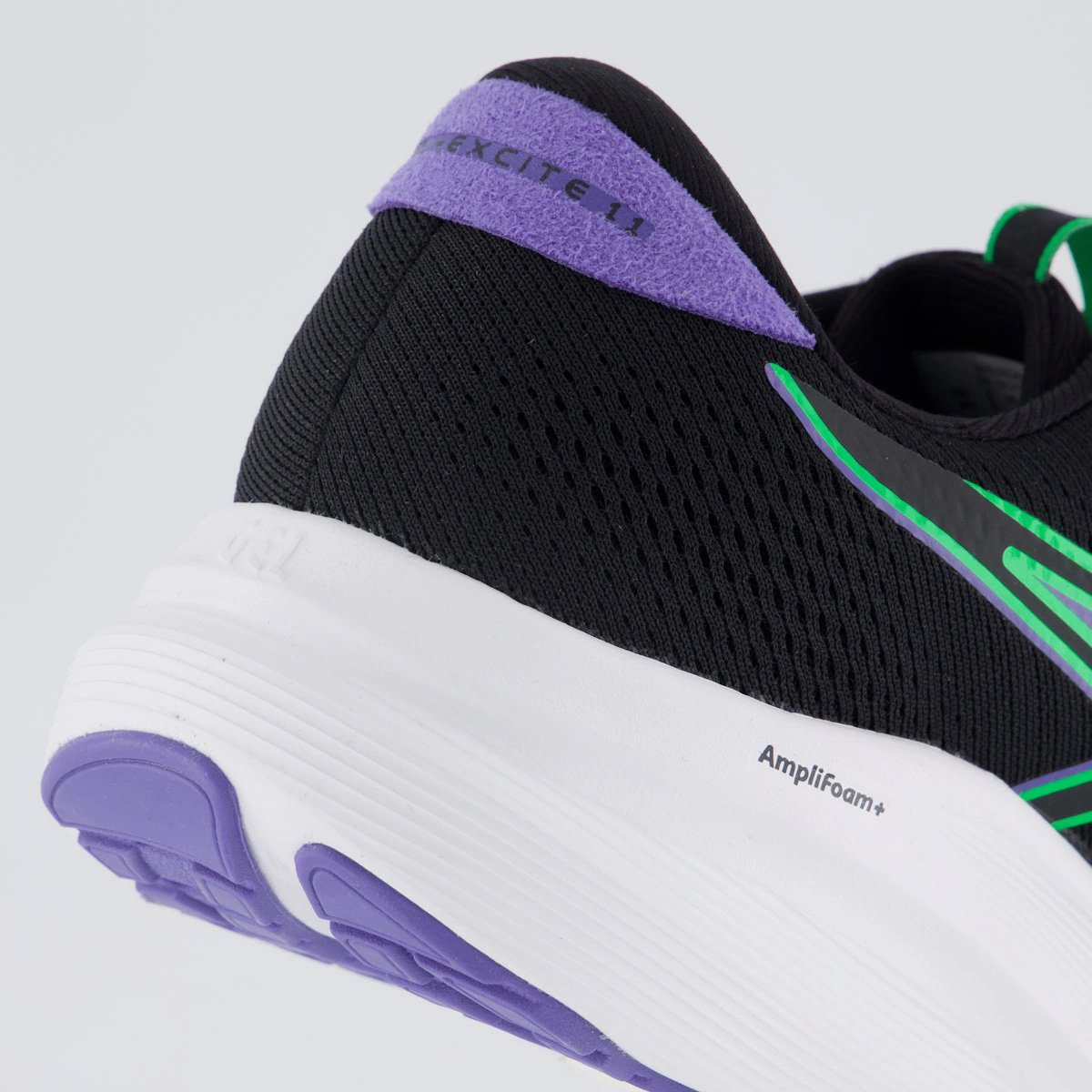 Tenis Asics Gel Excite 11 Masculino Preto Preto/Verde 6