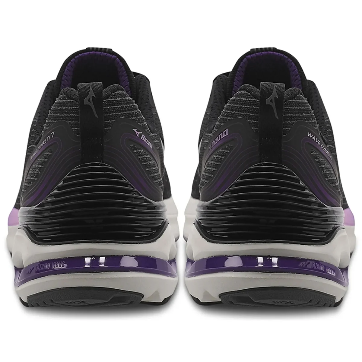 Tenis Mizuno Wave Dynasty 7 Feminino Preto Roxo Preto 2