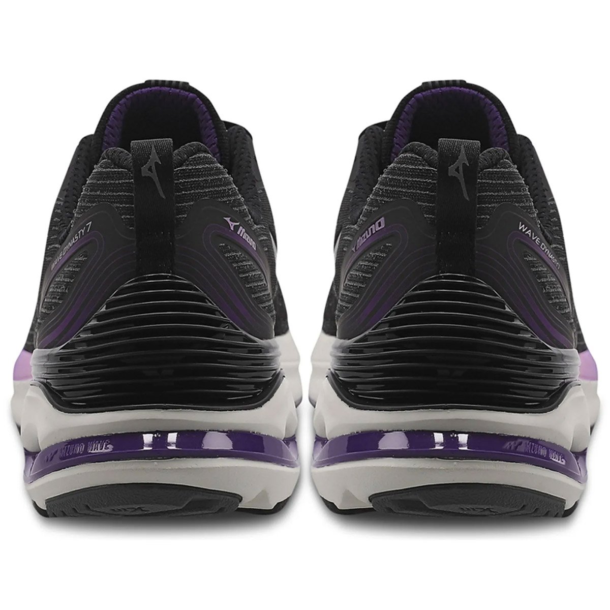 Tenis Mizuno Wave Dynasty 7 Feminino Preto Roxo Preto 2