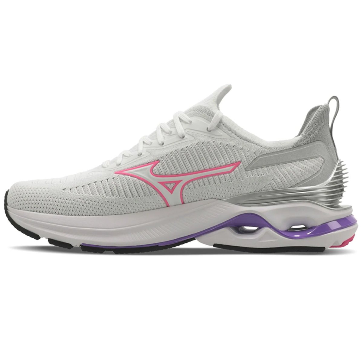 Tenis Mizuno Wave Mirai 7 Feminino Branco Branco 4