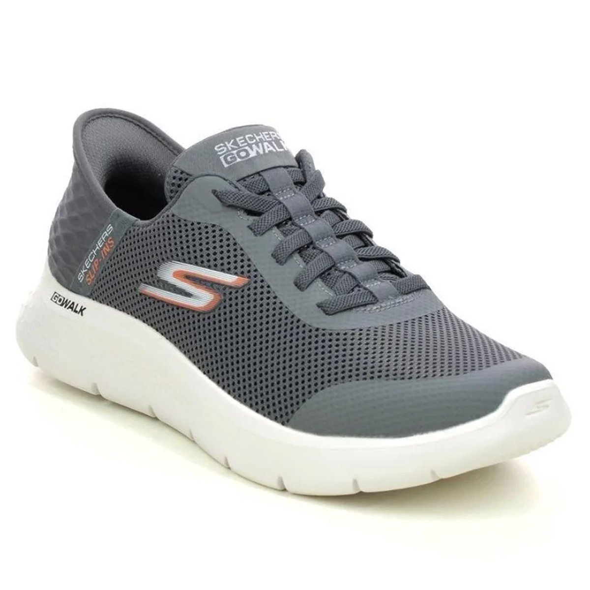 Tenis Skechers Go Walk Flex Hands Up Masculino Cinza Cinza 3