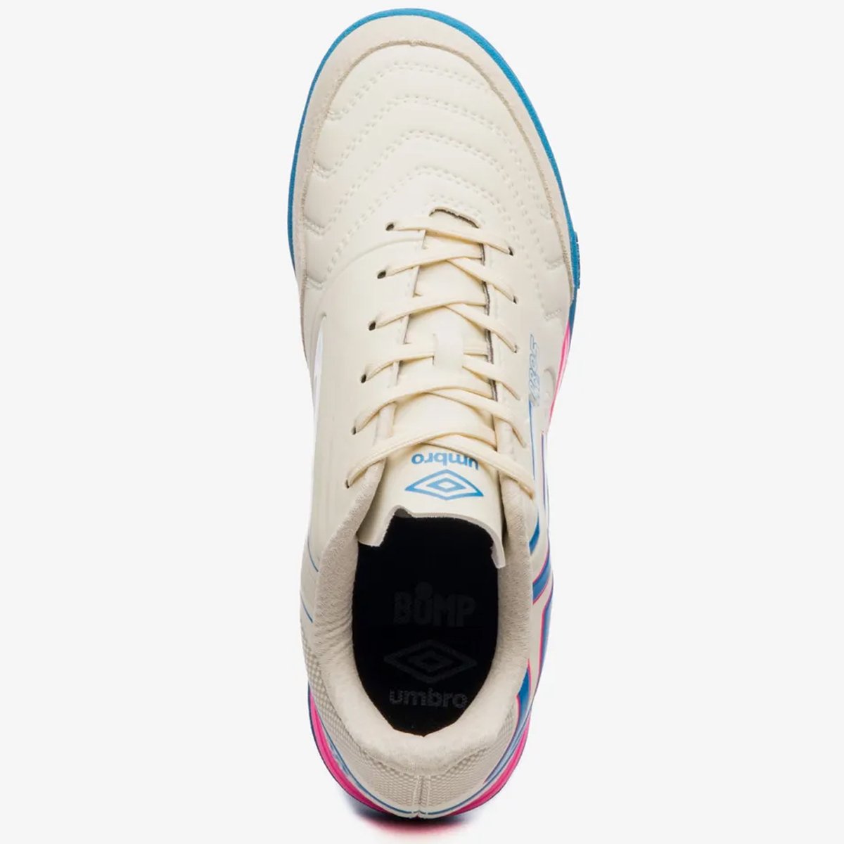 Chuteira Futsal Umbro Pro 5 Bump Club Unissex Branco Off White 4