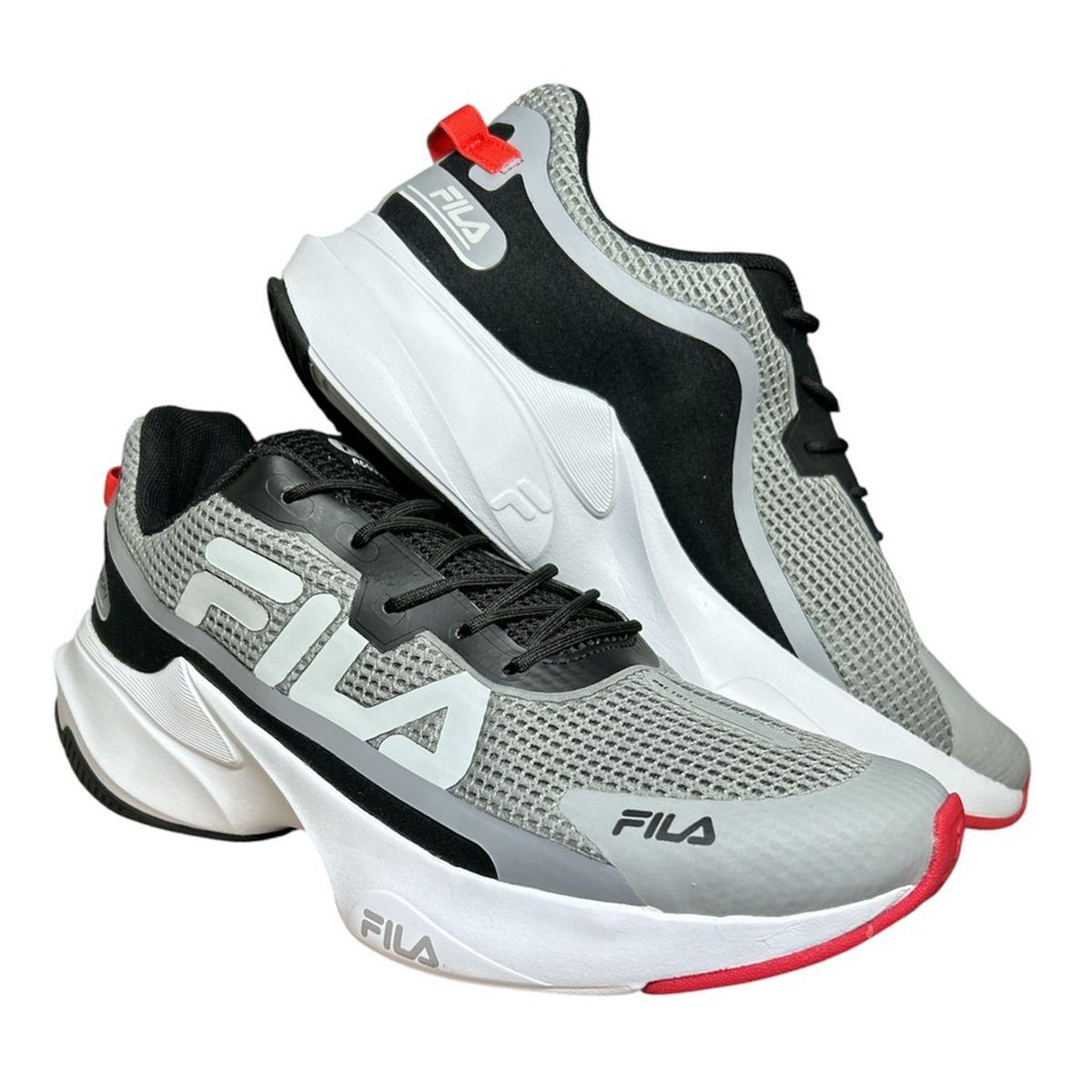 Tenis Fila Recovery Masculino Cinza Cinza 6