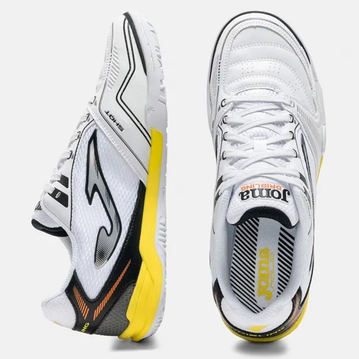 Chuteira Futsal Joma Dribling Unissex Branco Branco 5