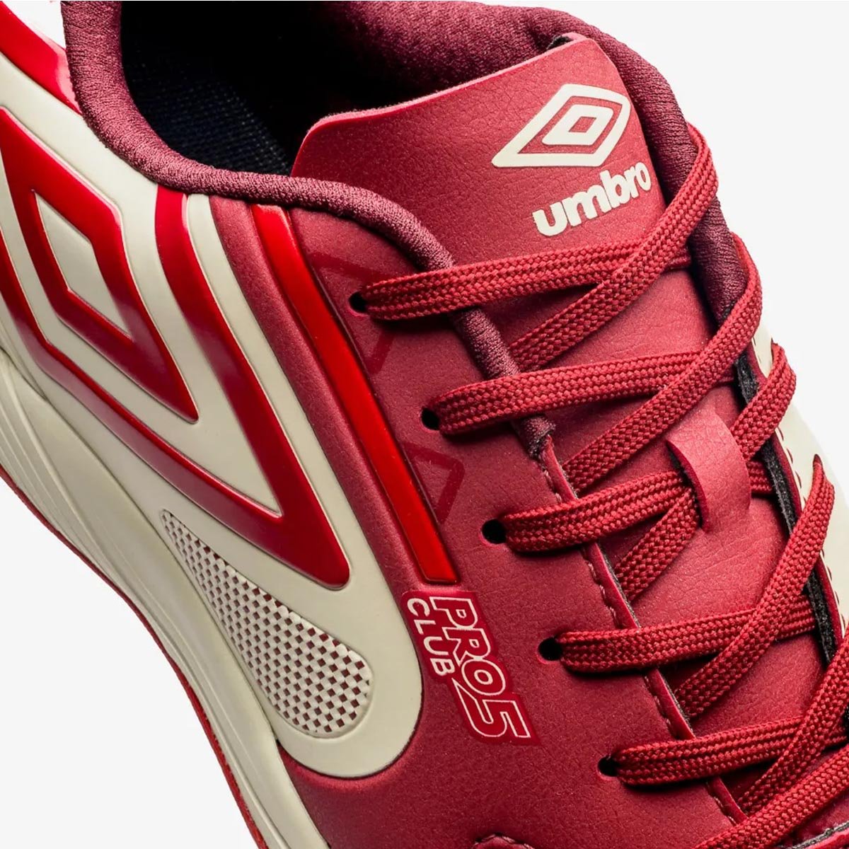Chuteira Futsal Umbro Pro 5 Bump Club Unissex Vermelho Vermelho 8