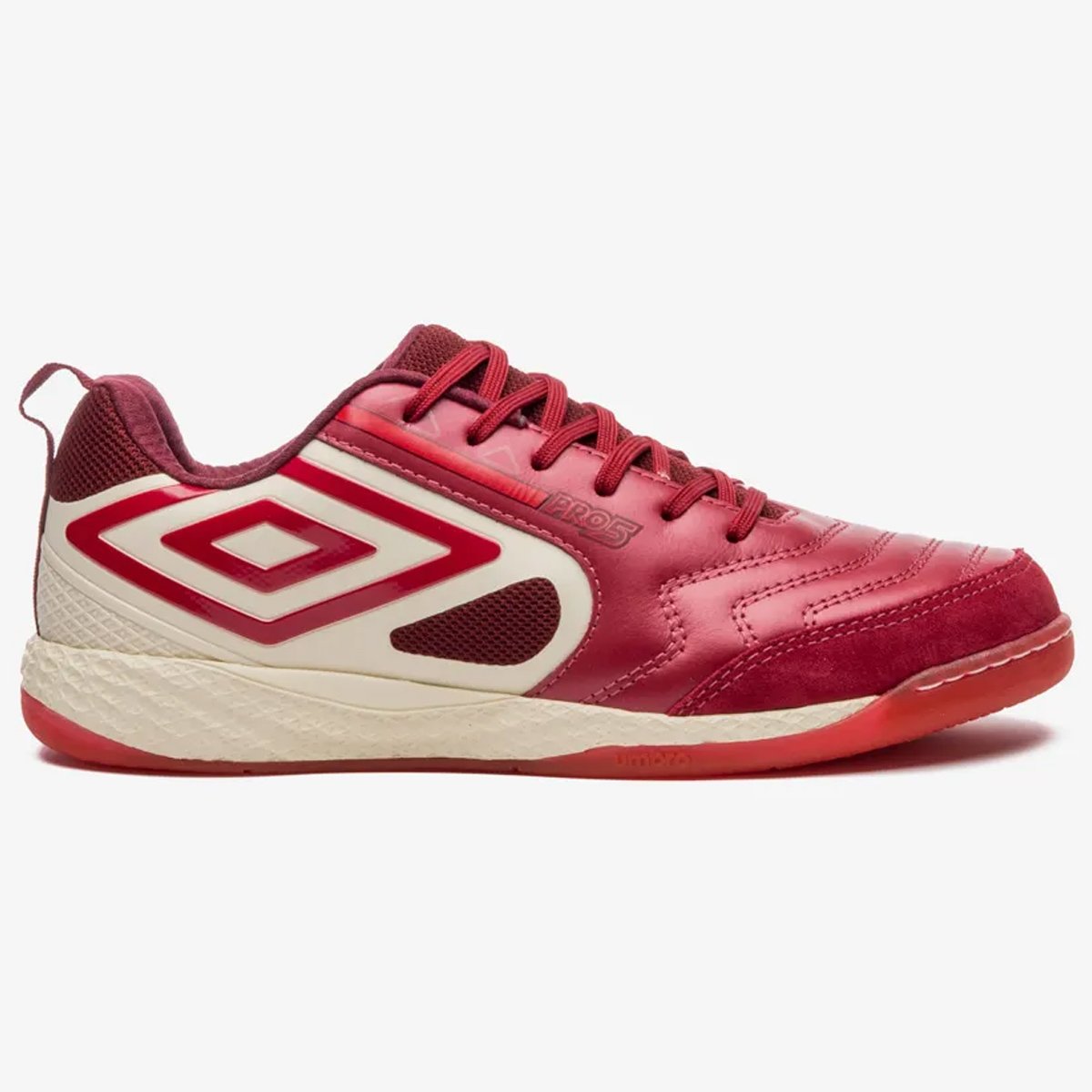 Chuteira Futsal Umbro Pro 5 Bump Unissex Vermelho