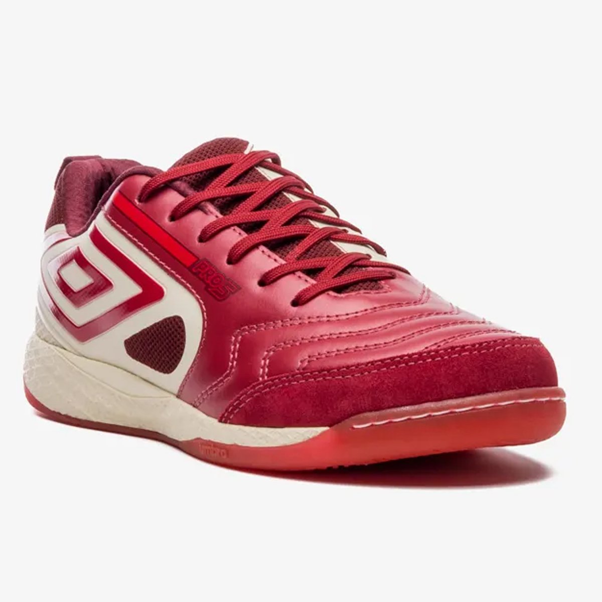 Chuteira Futsal Umbro Pro 5 Bump Unissex Vermelho Vermelho 3