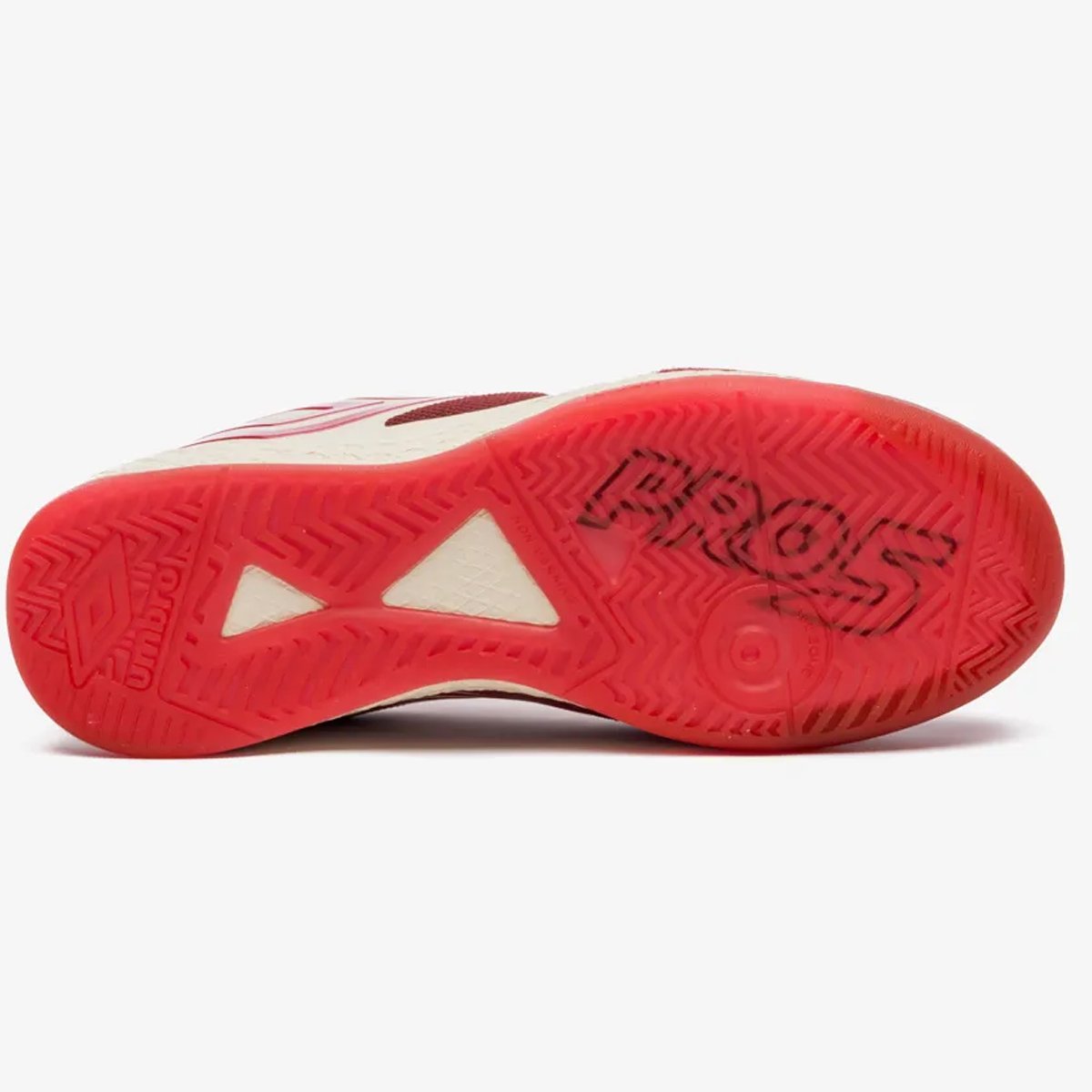 Chuteira Futsal Umbro Pro 5 Bump Unissex Vermelho Vermelho 5