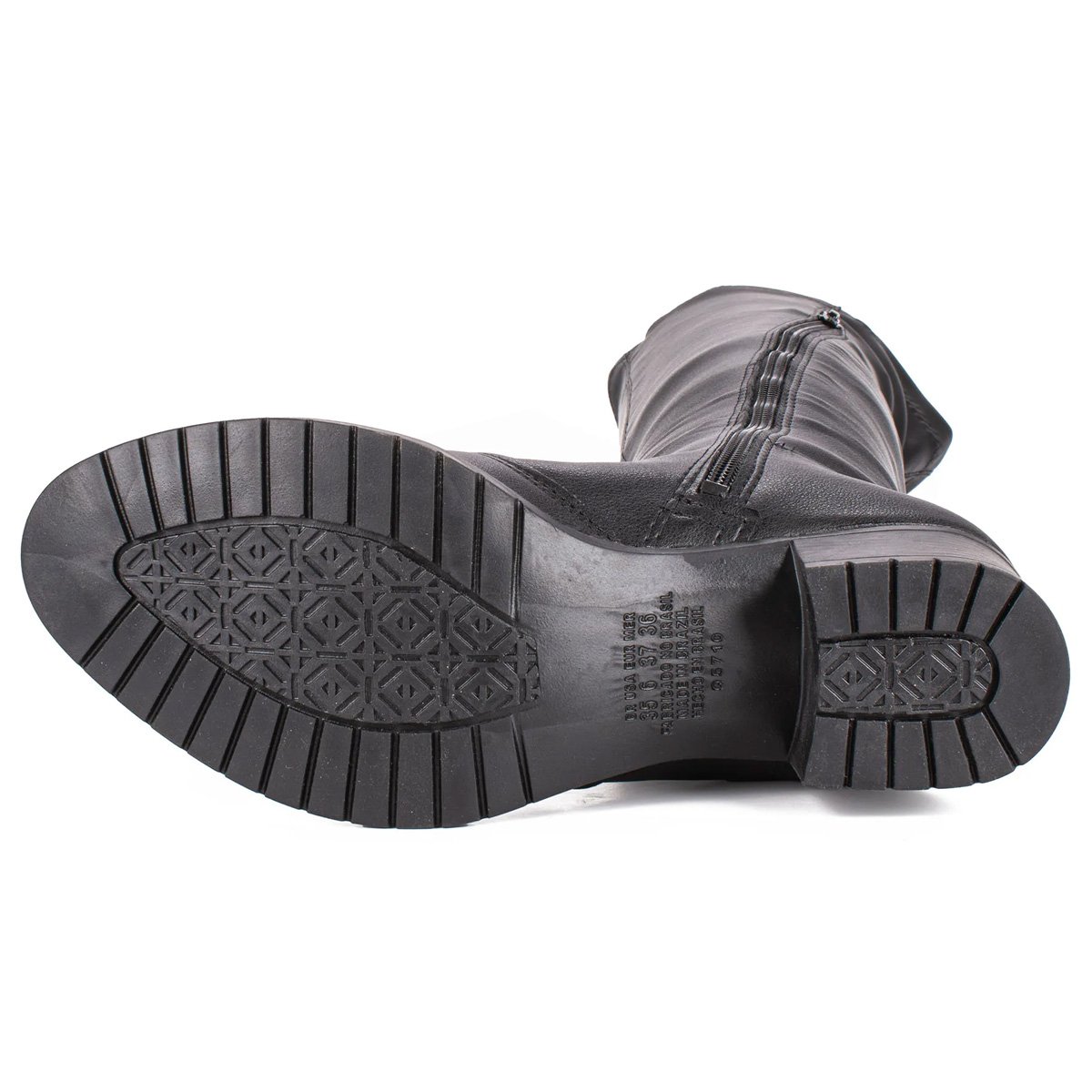 Bota Mississipi Over Cano Alto Feminina Preto Preto 5