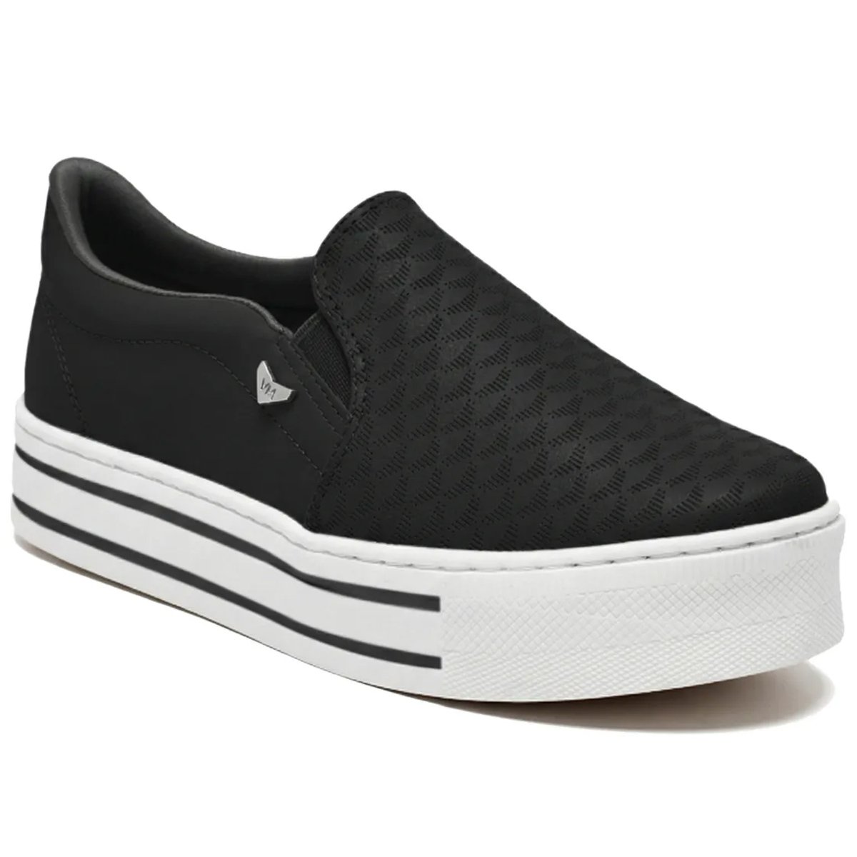 Tenis Via Marte 010-035 Feminino Preto Preto 3