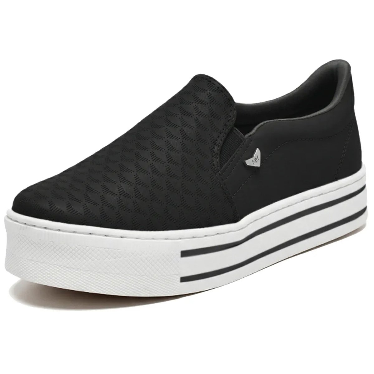 Tenis Via Marte 010-035 Feminino Preto Preto 4