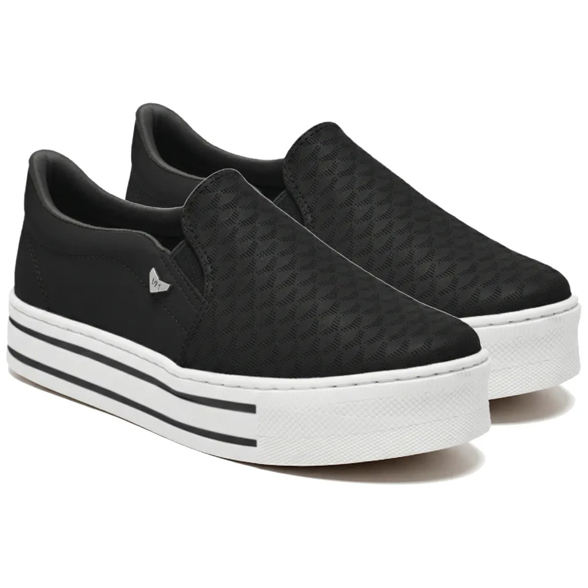 Tenis Via Marte 010-035 Feminino Preto Preto 6