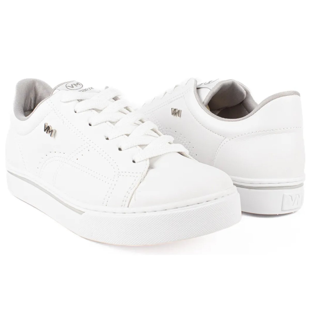 Tenis Via Marte 016-008 Feminino Branco Branco 3