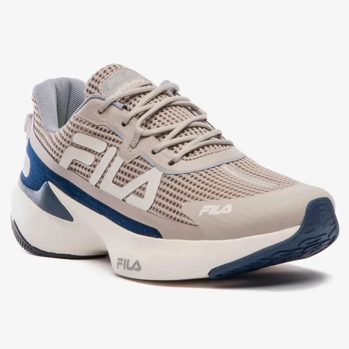 Tenis Fila Recovery Masculino Castanho Bege 3