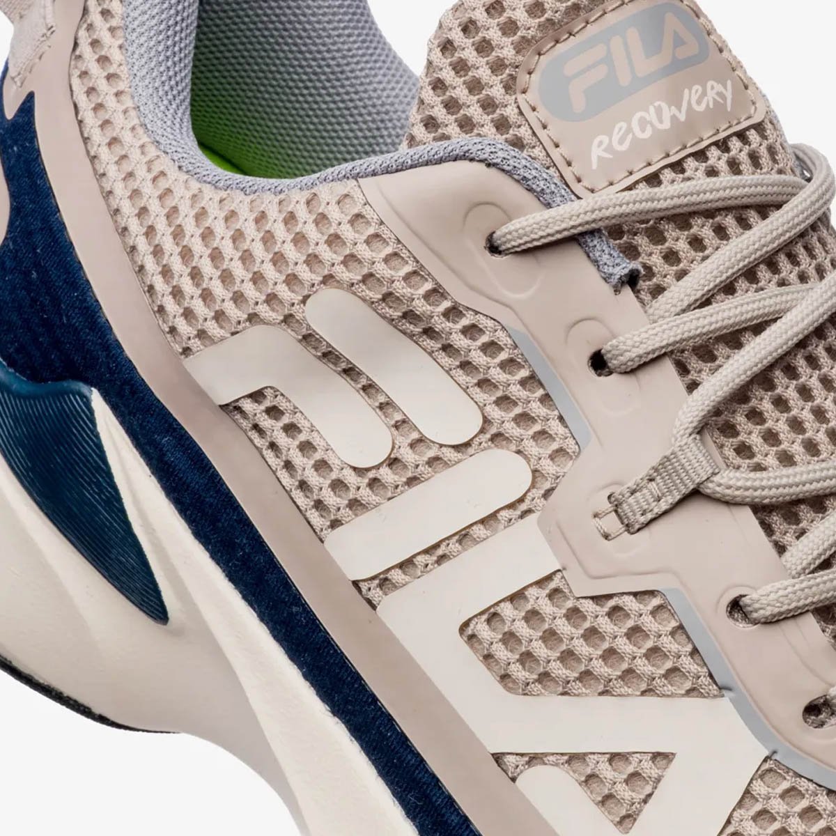 Tenis Fila Recovery Masculino Castanho Bege 8