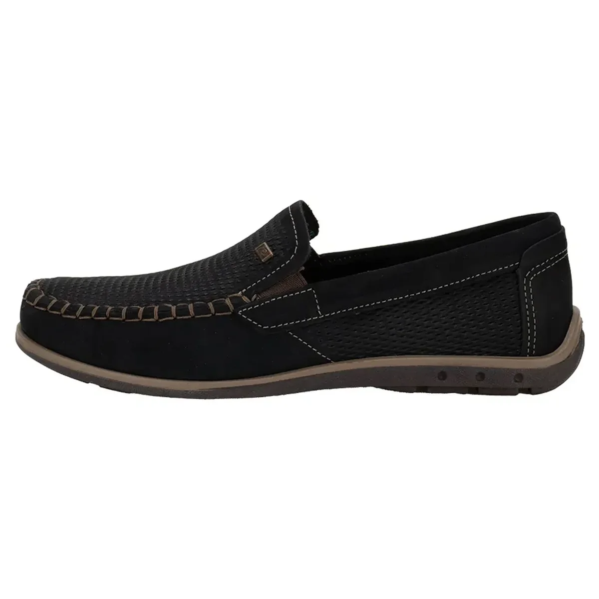 Mocassim Pegada Drive 141606 Masculino Marinho Preto 2