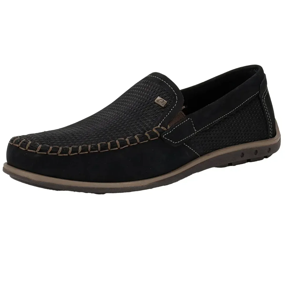 Mocassim Pegada Drive 141606 Masculino Marinho Preto 3